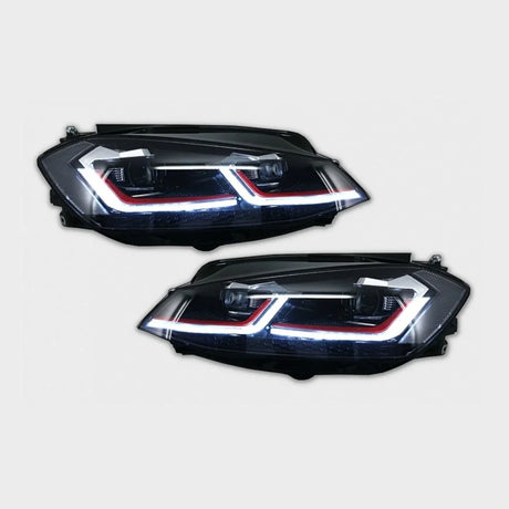 VW Golf 7.5 2017-2019 Fari Anteriori LED Dinamico Look GTI - autorivallo