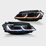 VW Golf 7.5 2017-2019 Fari Anteriori LED Dinamico Look GTI - autorivallo