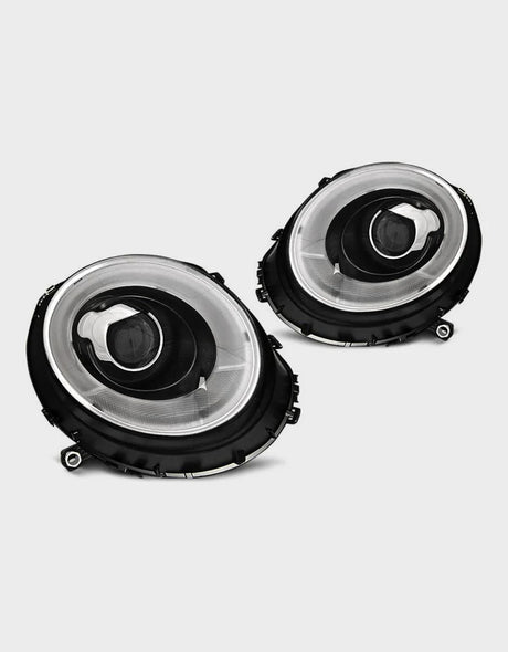 Mini R56 R57 2006-2014 Fari Anteriori Luci Diurne a LED Nero - autorivallo