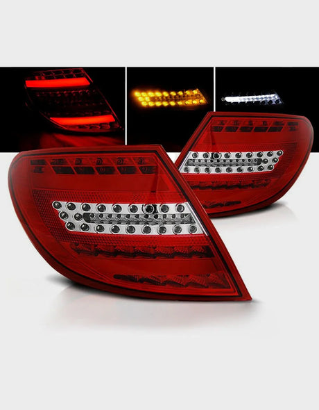 Mercedes Classe C W204 2007-2010 Fanali Posteriori Full LED - autorivallo