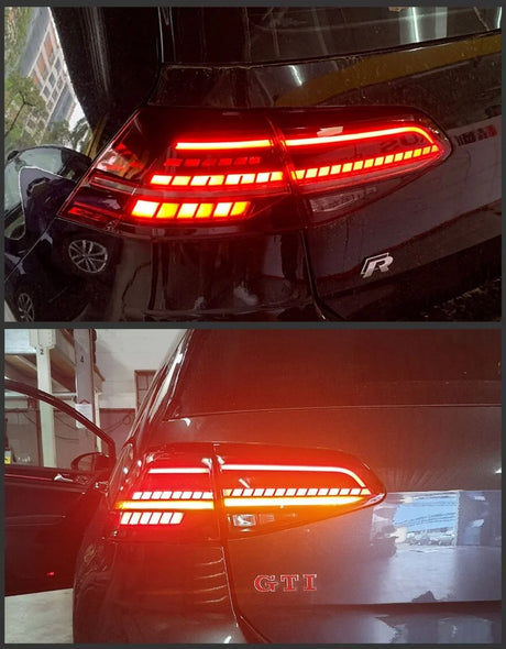 VW Golf 7.5 2017-2019 Fari Posteriori Full LED GTI Rosso - autorivallo