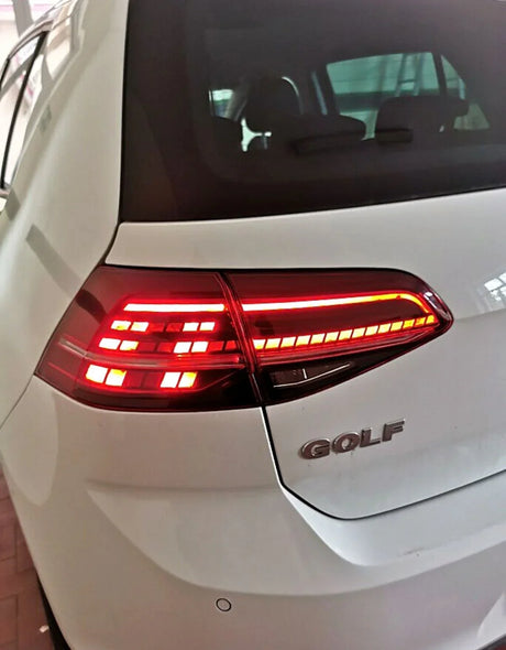 VW Golf 7.5 2017-2019 Fari Posteriori Full LED GTI Rosso - autorivallo