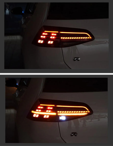 VW Golf 7.5 2017-2019 Fari Posteriori Full LED GTI Rosso - autorivallo