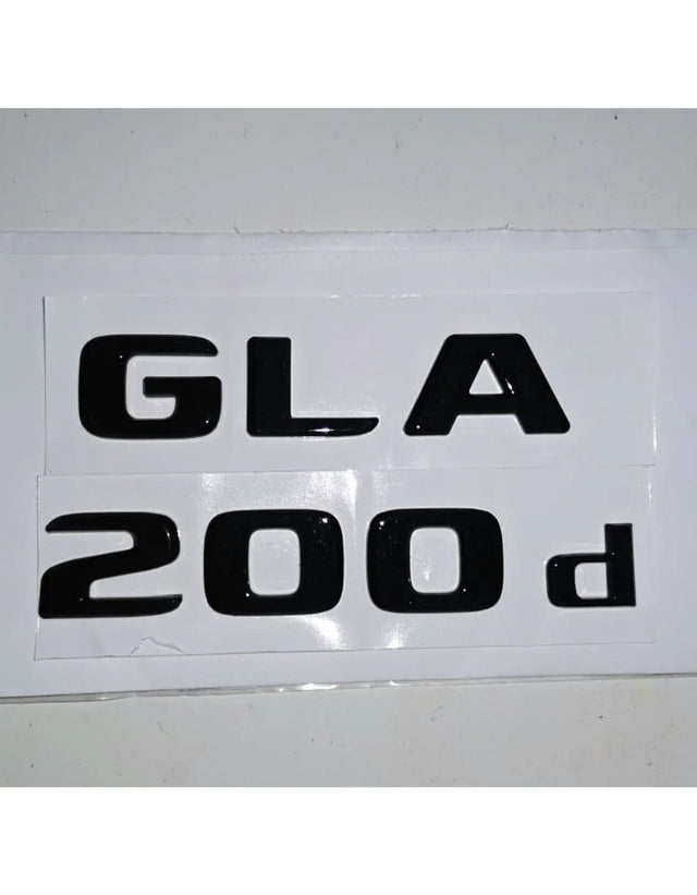 Mercedes GLA H247 2020- Scritta GLA 200d in Nero Lucido - autorivallo