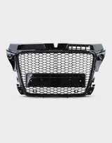 Audi A3 8P 2008-2012 Griglia RS3 Look Nero Lucido con PDC - autorivallo