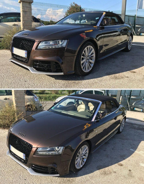 Audi A5 8T 2007-2011 Griglia Radiatore RS5 Look Nero - PDC - autorivallo