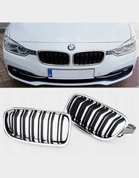 BMW Serie 3 F30 F31 2011-2015 Griglie Doppia Striscia M Sport - autorivallo