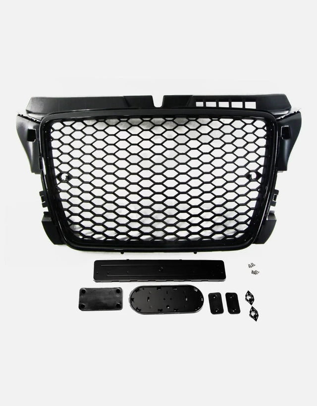 Audi A3 8P 8PA 2008-2012 Griglia RS3 Nero a Nido D'ape PDC - autorivallo