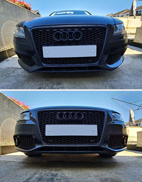 Audi A4 B8 8K 2007-2011 Griglia Anteriore RS4 Nero Lucido - autorivallo