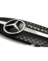 Mercedes SL R230 01-06 Griglia Radiatore Nero Cromato AMG - autorivallo