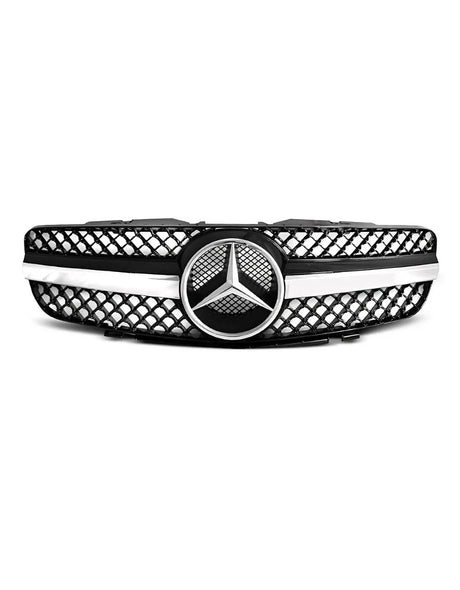Mercedes SL R230 01-06 Griglia Radiatore Nero Cromato AMG - autorivallo