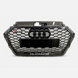 Audi A3 8V 2016-2020 Griglia RS3 Look Quattro PDC Nero Lucido - autorivallo