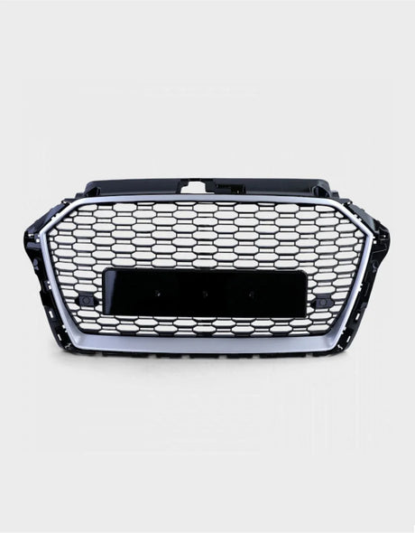 Audi A3 8V 2016-2020 Griglia Anteriore Sport RS Nero Argento - autorivallo