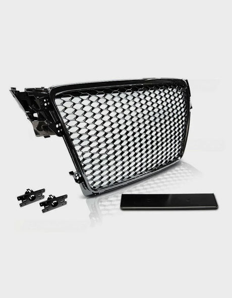 Audi A4 B8 8K 2007-2011 Griglia RS4 Look Nero Lucido con PDC - autorivallo