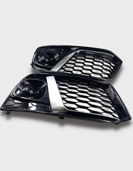 Audi Q5 FY 2016-2020 Griglie Fendinebbia RSQ5 Nero Argento - autorivallo