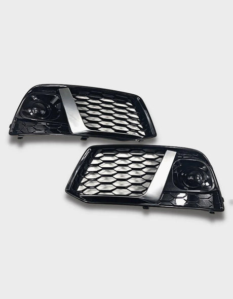 Audi Q5 FY 2016-2020 Griglie Fendinebbia RSQ5 Nero Argento - autorivallo