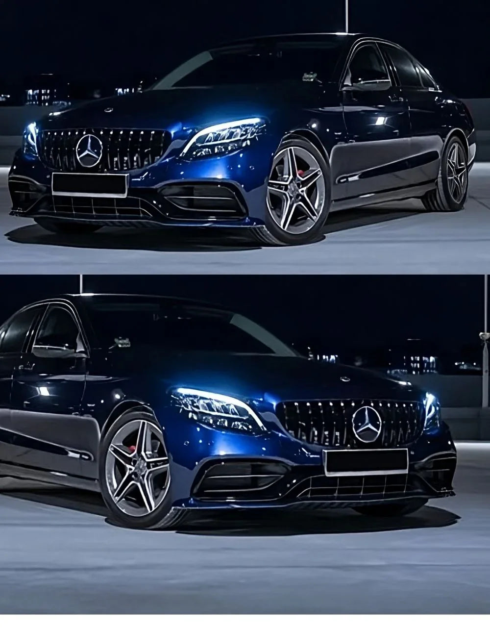 Mercedes C205 A205 2018-2021 Griglia Anteriore AMG Look - autorivallo