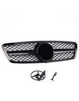 Mercedes C W203 Griglia Radiatore Nero Nido d'ape LOOK AMG - autorivallo