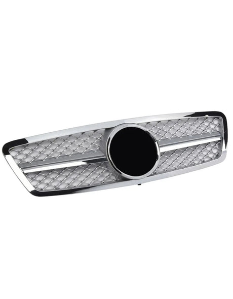 Mercedes C W203 00-07 Griglia Radiatore Nero Argento Look AMG - autorivallo