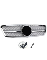 Mercedes C W203 00-07 Griglia Radiatore Nero Argento Look AMG - autorivallo