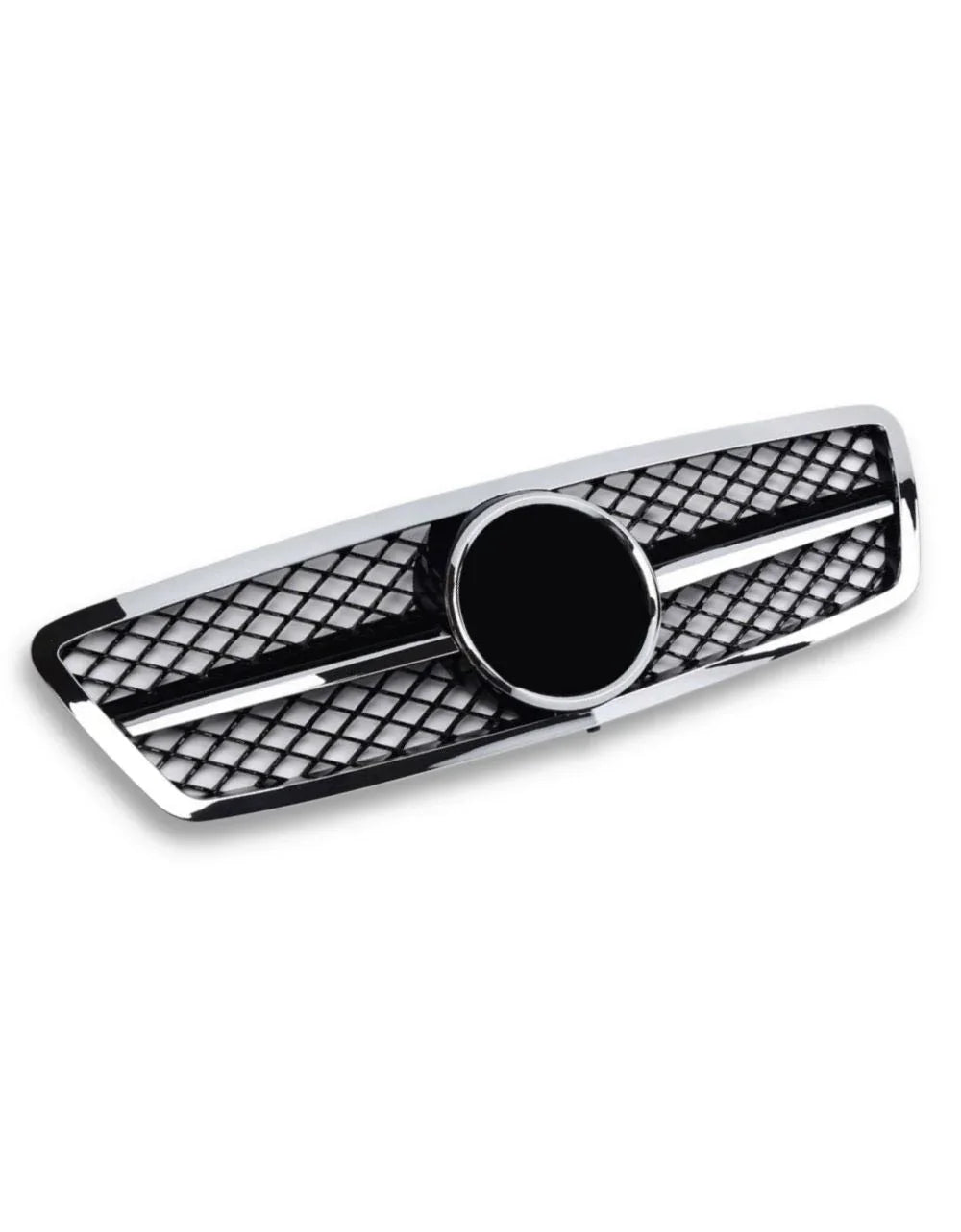 Mercedes C W203 00-07 Griglia Radiatore Nero Cromato Look AMG - autorivallo
