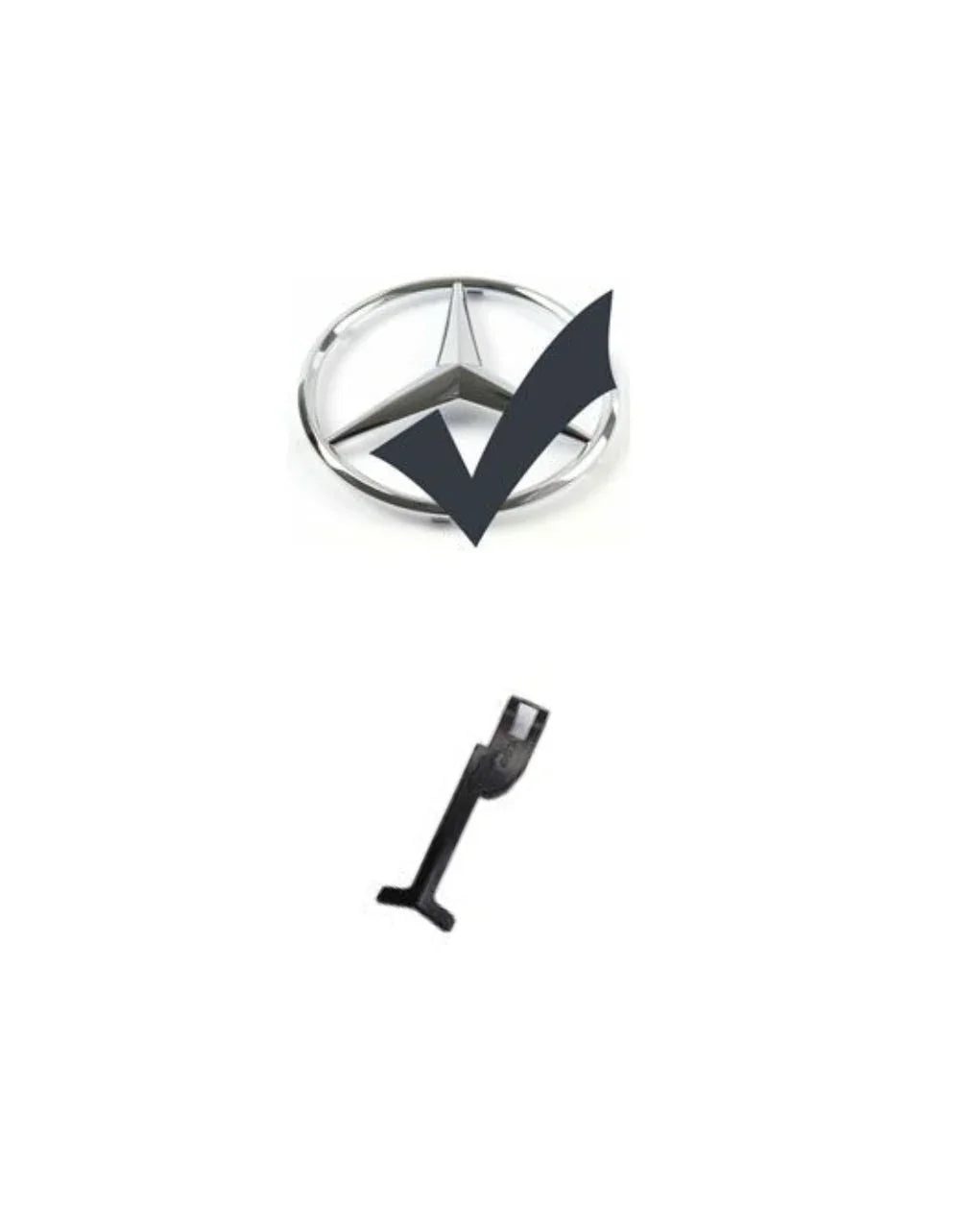 Mercedes C W203 00-07 Griglia Radiatore Nero Cromato Look AMG - autorivallo