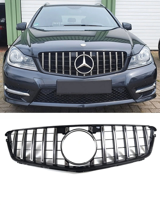 Mercedes C W204 C204 07-14 Griglia Anteriore Look AMG GTR - autorivallo