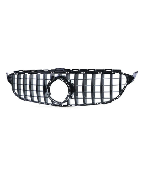 Mercedes C W205 18-21 Griglia Radiatore Panamericana Nero Lucido - autorivallo