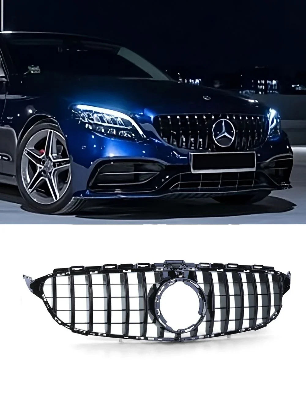 Mercedes C W205 2018-2021 Griglia Anteriore AMG Look - autorivallo