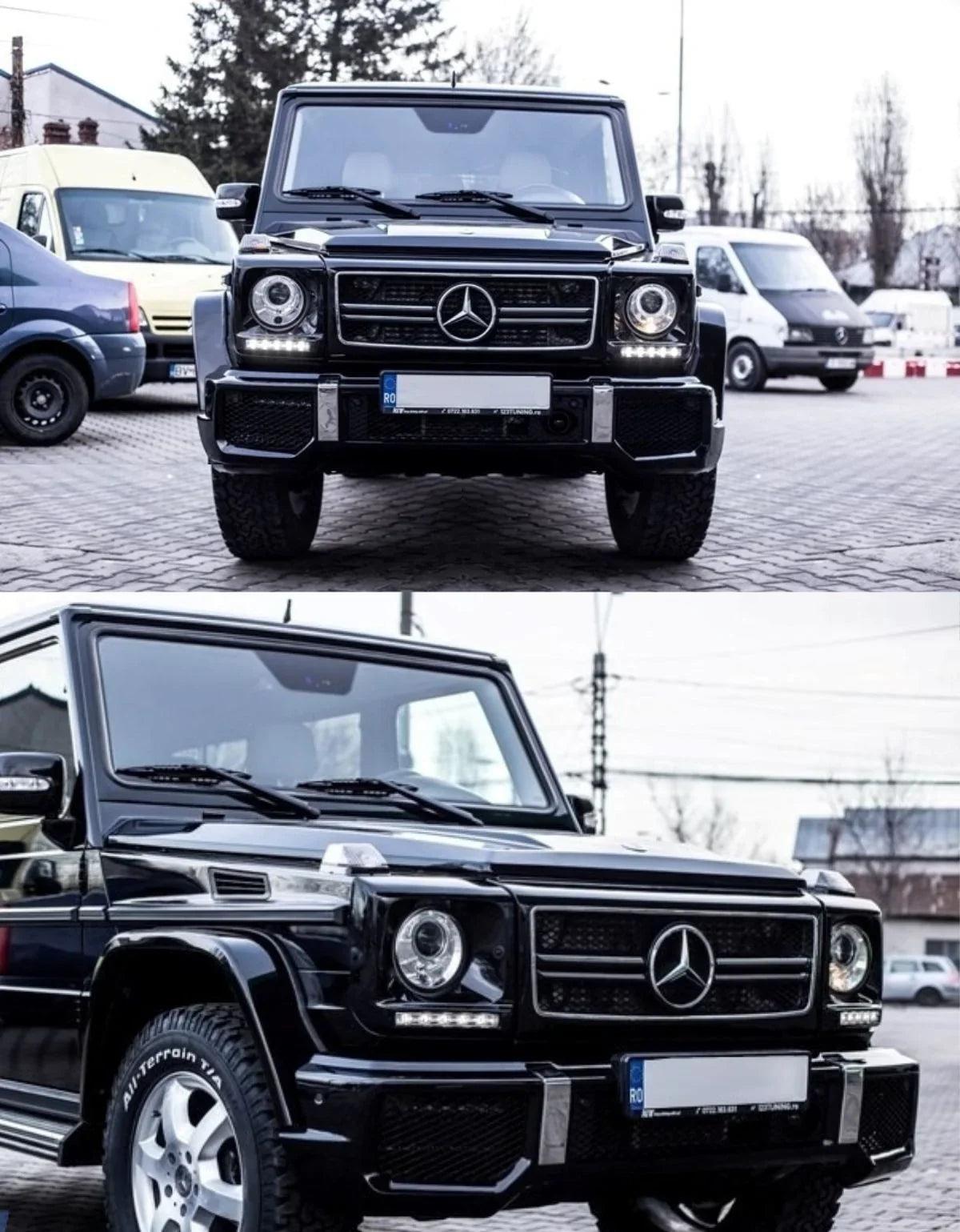 Mercedes Classe G W463 1990-2012 Griglia Anteriore G65 Nero - autorivallo