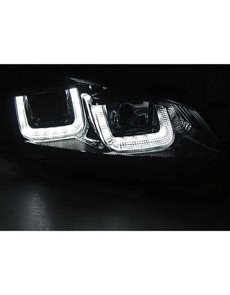 VW Golf 6 2008-2012 Fari Anteriori Luci Diurne U-LED R-Line - autorivallo
