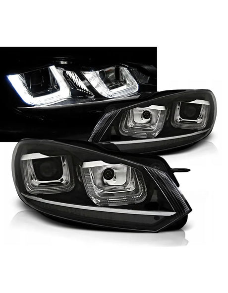 VW Golf 6 2008-2012 Fari Anteriori Luci Diurne LED R-Line Look - autorivallo
