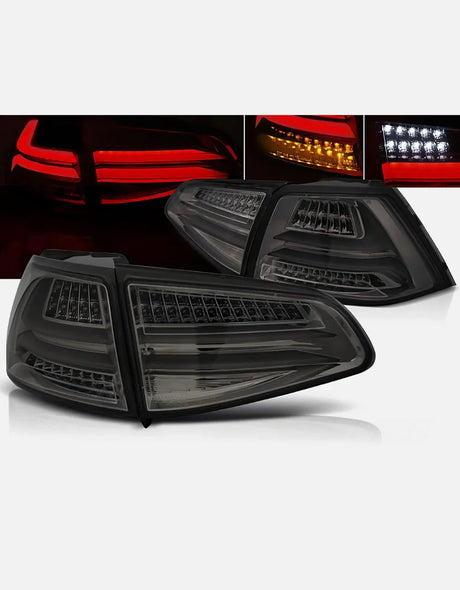 VW Golf 7 2012-2017 Fanali Posteriori Full LED Light Bar - autorivallo
