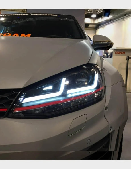 VW Golf 7 2012-2017 Fari Anteriori Full Led GTI OSRAM Xenon - autorivallo