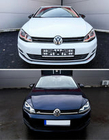 VW Golf 7 2012-2017 Calotte Specchietti Coperture R-Line Nero - autorivallo
