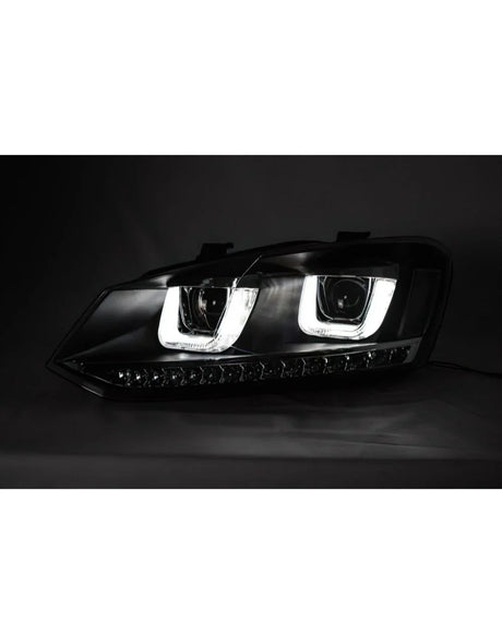 VW Polo 6R 6C 2009-2017 Fari Anteriori Luci Diurne LED R-Line - autorivallo
